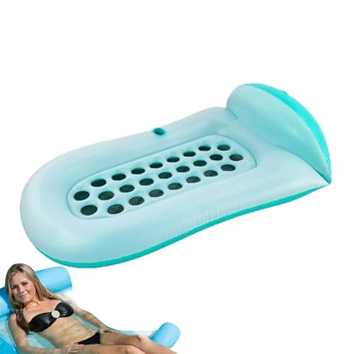 Weppduk Aufblasbarer Schwimmer, Wasser-Pool-Schwimmer | Wasser-Hängematte, Mehrzweck-Sonnenwanne, Floatie-Bettmatte für Erwachsene, Sonnenbaden, Pool, Lounge, Floß für Erwachsene und Jugendliche von Weppduk