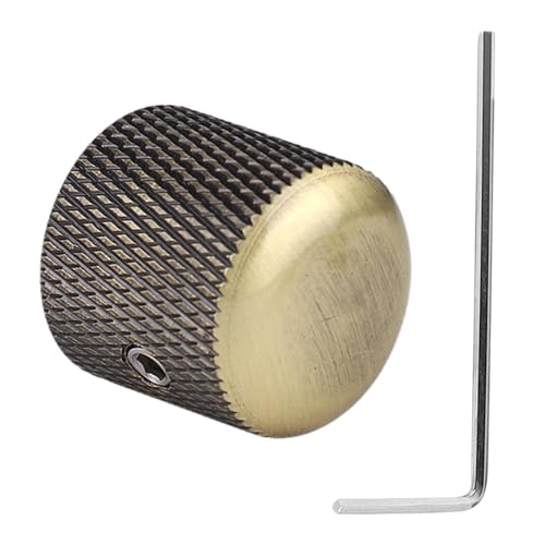Weppduk Flache Gitarrenknöpfe – Messing-Kuppelknopf, Lautstärkeregler, Lautstärkeregler, Geschwindigkeitsregler für E-Gitarre oder Bass Weppduk Flache Gitarrenknöpfe – Messing-Kuppelknopf, Lautstärkeregler, Lautstärkeregler, Geschwindigkeitsregler für E-Gitarre oder Bass von Weppduk