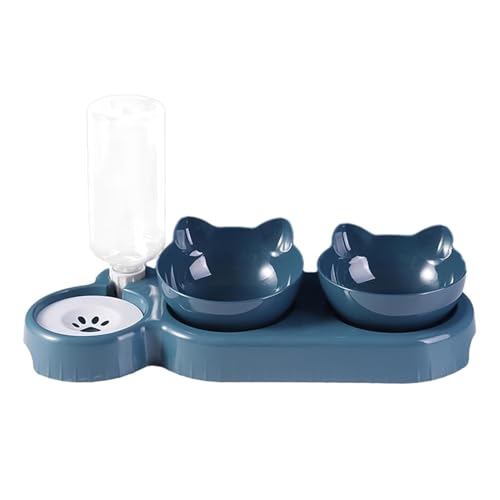 Weppduk Futternapf für Hunde, 15° geneigt, mit automatischer Wasserspenderflasche, 500 ml Wasserflasche, Futternapf für Katzen und Hunde Weppduk Futternapf für Hunde, 15° geneigt, mit automatischer Wasserspenderflasche, 500 ml Wasserflasche, Futternapf für Katzen und Hunde von Weppduk
