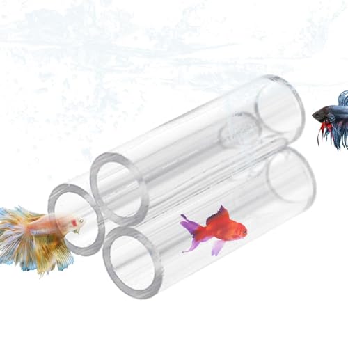 Weppduk Garnelenpfeifen | Transparenter Acryl-Kristall-Unterschlupf für Aquarien, kleine Fische, Brutrohr, Versteckhöhle, Versteck Weppduk Garnelenpfeifen | Transparenter Acryl-Kristall-Unterschlupf für Aquarien, kleine Fische, Brutrohr, Versteckhöhle, Versteck von Weppduk