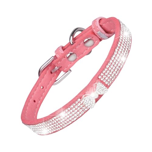 Weppduk Glitzer-Hundehalsband – Mikrofaser-Haustierhalsband mit Strasssteinen für Mädchen, Hunde und Katzen, verstellbar, ausgefallenes Hundehalsband, weiches weibliches Hundehalsband, reißfestes Weppduk Glitzer-Hundehalsband – Mikrofaser-Haustierhalsband mit Strasssteinen für Mädchen, Hunde und Katzen, verstellbar, ausgefallenes Hundehalsband, weiches weibliches Hundehalsband, reißfestes von Weppduk