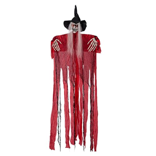 Weppduk Hexen-Halloween-Dekorationen, Halloween-Hexenbehang, Totenkopf-Dekoration, Halloween-Skelett, fliegender Geist, 170 cm, Halloween-Aufhängung, Dekorationen für Friedhof, Hof, Requisite Weppduk Hexen-Halloween-Dekorationen, Halloween-Hexenbehang, Totenkopf-Dekoration, Halloween-Skelett, fliegender Geist, 170 cm, Halloween-Aufhängung, Dekorationen für Friedhof, Hof, Requisite von Weppduk