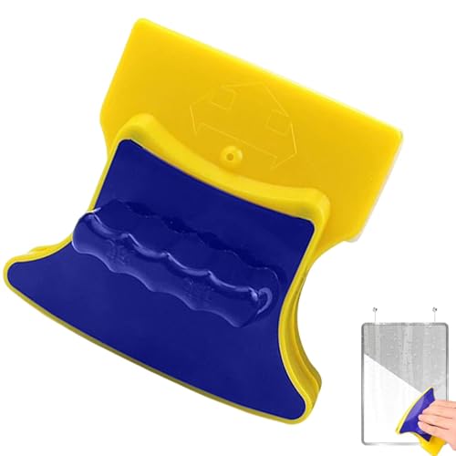 Weppduk Magnetischer Glaswischer | Doppelseitiger Glasreiniger | Glaswischer Reinigungswerkzeuge, Magnetischer Fensterreiniger mit 1,5 m Seil zur Reinigung Dicke 3-8 mm von Weppduk