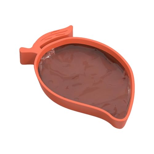 Weppduk Reptilienschale – Mangoförmiger Chamäleon-Futterspender – Reptilienschüssel Schüssel Wasserfütterung Terrarium Schüssel Schildkröte Futterplatte Schlange Futterspender für von Weppduk