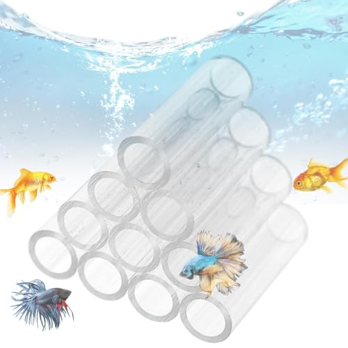 Weppduk Shrimp Habitat Acryl, Aquarium Acryl Kristall Shelter Haus für kleine, Tube Aquarium Garnelenhöhle Zuchtlebensraum Versteck Rohre für kleine/Fische von Weppduk