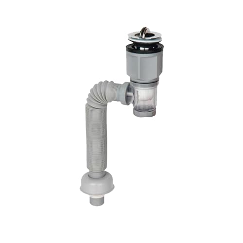 Weppduk Spülenrohr-Ersatz-Set – P-Trap Spülbeckenablaufrohr | Universall Spüle Abflussrohr | Anti-Verstopfung Waschbecken Sanitär-Kit | Spülenrohrsieb und Küchenspüle Zubehör für Waschbecken Küche Bad Weppduk Spülenrohr-Ersatz-Set – P-Trap Spülbeckenablaufrohr | Universall Spüle Abflussrohr | Anti-Verstopfung Waschbecken Sanitär-Kit | Spülenrohrsieb und Küchenspüle Zubehör für Waschbecken Küche Bad von Weppduk