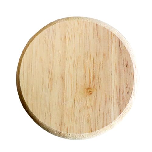 Weppduk Unvollendete -Untersetzer – 8 cm X 12 cm Tragbares Leeres Holzuntersetzer-Set | Multifunktionaler Unvollendeter Runder Holzkreis| Unvollendete Holzkreise Für Bastelzubehör, Wohnzimmer Und S von Weppduk