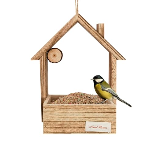 Weppduk Vogelhaus-Futterstation – Vogelhaus, Zedern-Futterspender für den Außenbereich, große Kapazität, Wildvogel-Futterspender zum Anlocken von Wildvögeln Weppduk Vogelhaus-Futterstation – Vogelhaus, Zedern-Futterspender für den Außenbereich, große Kapazität, Wildvogel-Futterspender zum Anlocken von Wildvögeln von Weppduk