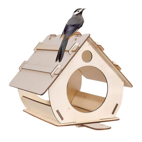 Weppduk Vogelhaus aus Holz, Vogelhaus aus Holz für Erwachsene zum Bauen, kreatives Vogelhaus im Freien, unvollendetes Vogelhaus, Vogelkäfigherstellung für Garten, Hofdekoration Weppduk Vogelhaus aus Holz, Vogelhaus aus Holz für Erwachsene zum Bauen, kreatives Vogelhaus im Freien, unvollendetes Vogelhaus, Vogelkäfigherstellung für Garten, Hofdekoration von Weppduk