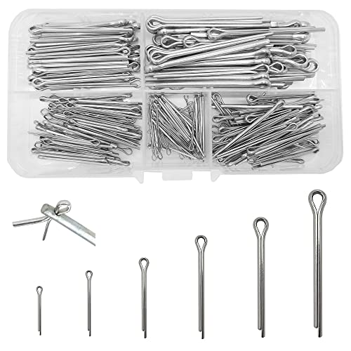 220 Stück Edelstahl Splinte Sortiment M1.0/M1.5/M2/M2.5/M3/M4 - 6 Größen Sicherungssplinte Set Mit Sortimentskasten für Autos 220 Stück Edelstahl Splinte Sortiment M1.0/M1.5/M2/M2.5/M3/M4 - 6 Größen Sicherungssplinte Set Mit Sortimentskasten für Autos von WeqeYent