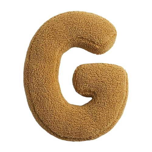 Buchstabekissen 30x38cm Baumwolle Plüsch Buchstaben Wurfkissen 26 Englische Alphabet Überwurfkissen Waschbar Alphabet Buchstabenkissen Für Kinderzimmer WohnzimmerSofa Couchdekorative Kissen von Weqizuerqi