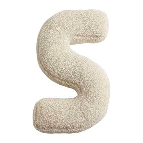 Buchstabekissen 30x38cm Baumwolle Plüsch Buchstaben Wurfkissen 26 Englische Alphabet Überwurfkissen Waschbar Alphabet Buchstabenkissen Für Kinderzimmer WohnzimmerSofa Couchdekorative Kissen von Weqizuerqi