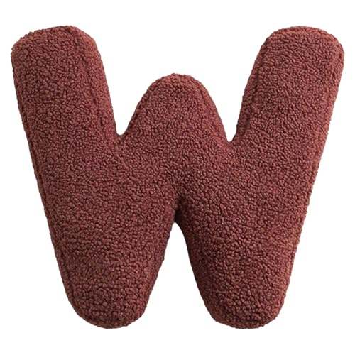 Buchstabekissen 30x38cm Baumwolle Plüsch Buchstaben Wurfkissen 26 Englische Alphabet Überwurfkissen Waschbar Alphabet Buchstabenkissen Für Kinderzimmer WohnzimmerSofa Couchdekorative Kissen von Weqizuerqi