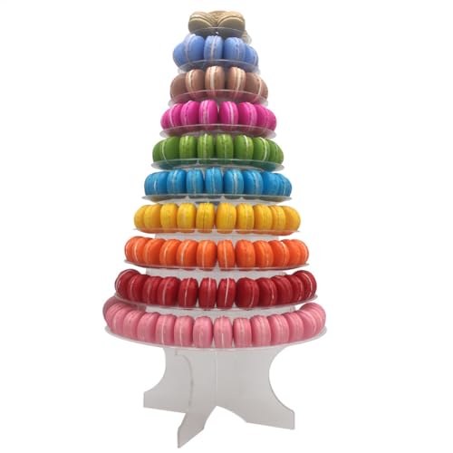 Macaron Ständer 10 Ebenen Runder Macaron Turm Kuchenständer mit Sockel 46x33cm Transparenter Präsentationshalter PVC Cupcake Dessertständer Gebäck Servierplatte Für Geburtstag Hochzeit Tortenplatte Macaron Ständer 10 Ebenen Runder Macaron Turm Kuchenständer mit Sockel 46x33cm Transparenter Präsentationshalter PVC Cupcake Dessertständer Gebäck Servierplatte Für Geburtstag Hochzeit Tortenplatte von Weqizuerqi