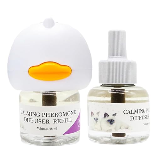 Pheromon Verdampfer Start Set Verdampfer Für Die Steckdose + 48ml Flakon Beruhigender Pheromon Diffusor Für Katzen Hilft Anzeichen Von Stress Bei Katzen Und Kitten Zu Reduzieren Pheromon Verdampfer Start Set Verdampfer Für Die Steckdose + 48ml Flakon Beruhigender Pheromon Diffusor Für Katzen Hilft Anzeichen Von Stress Bei Katzen Und Kitten Zu Reduzieren von Weqizuerqi