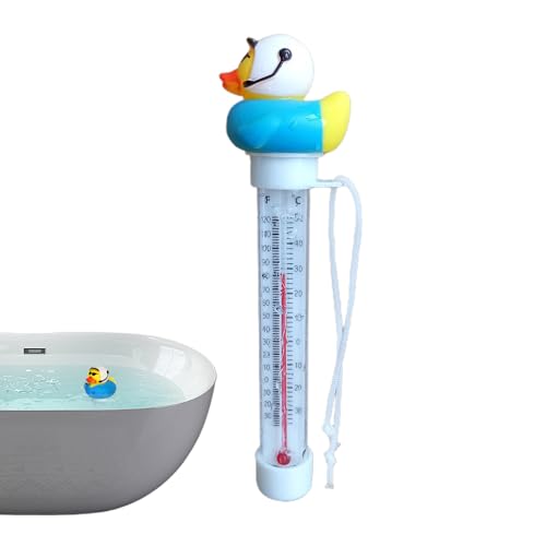 Weqizuerqi 2 Stück 20cm Floating Pool Thermometer Pool Temperaturmesser Wasserdichtem Schwimmender Temperatursensor Mit Großes Display Für Spa Teich Und Außenpools von Weqizuerqi