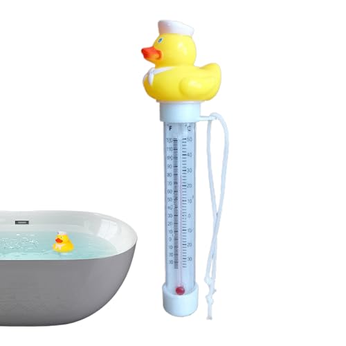 Weqizuerqi 2 Stück 20cm Floating Pool Thermometer Pool Temperaturmesser Wasserdichtem Schwimmender Temperatursensor Mit Großes Display Für Spa Teich Und Außenpools von Weqizuerqi