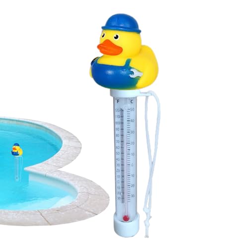 Weqizuerqi 2 Stück 20cm Floating Pool Thermometer Pool Temperaturmesser Wasserdichtem Schwimmender Temperatursensor Mit Großes Display Für Spa Teich Und Außenpools von Weqizuerqi