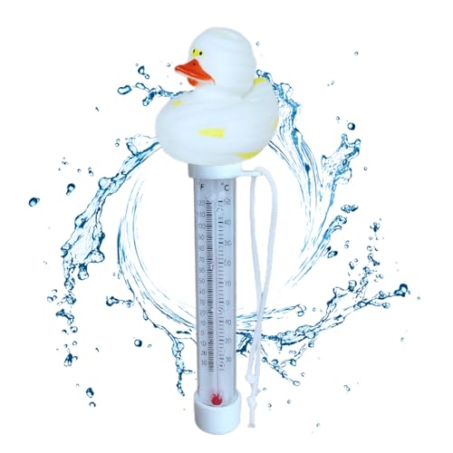Weqizuerqi 2 Stück 20cm Floating Pool Thermometer Pool Temperaturmesser Wasserdichtem Schwimmender Temperatursensor Mit Großes Display Für Spa Teich Und Außenpools von Weqizuerqi