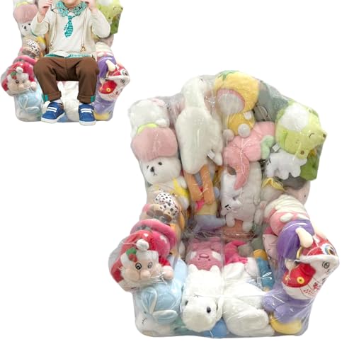 Weqizuerqi Bean Bag Bezug - Wasserdichter Sitzsack Bezug Für Stofftiere Aufbewahrung | Platzsparendes Sofa Für Wohnheim Kinderzimmer Mädchen Kindergarten von Weqizuerqi