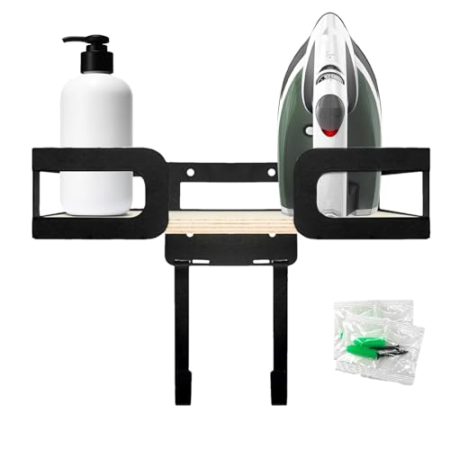 Weqizuerqi Bügelbrett Aufhänger Wandmontage | Platzsparende Organizer-Ständer - Bügelbrett Haken Und Bügelbrettständer,für Kleidung Drähte Zubehör Schlafzimmer Wohnung und Hauswirtschaftsraum Weqizuerqi Bügelbrett Aufhänger Wandmontage | Platzsparende Organizer-Ständer - Bügelbrett Haken Und Bügelbrettständer,für Kleidung Drähte Zubehör Schlafzimmer Wohnung und Hauswirtschaftsraum von Weqizuerqi