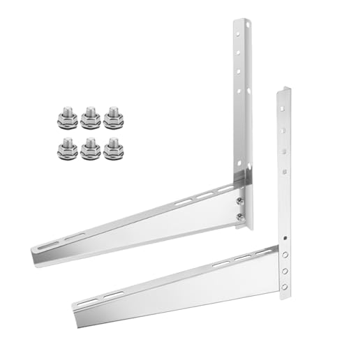 Weqizuerqi Fenster Klimagerät Halterung - Fensterhalterung Für Klimaanlagen - Robuste Edelstahl-Tragkonstruktion Verstellbare Montage Für Apartment Keller Studentenzimmer Schlafzimmer Zuhause von Weqizuerqi