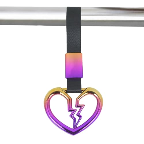 Weqizuerqi Herzgriff für Auto – Auto-Griffriemen, Drift-Charm, Heckstoßstangen-Schlaufen, Ring für Warnung, Fahrzeuginnenraum, Bus, Dekoration, ältere Menschen, Außenwohnmobile, Dekoration von Weqizuerqi