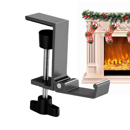 Weqizuerqi Kamin-Girlande-Aufhänger, verstellbar, ohne Bohren, Kaminsims, für den Innenbereich, Kamin, Kaminsims, Küche, Wohnzimmer, Schlafzimmer, Eingangsbereich, Winter von Weqizuerqi