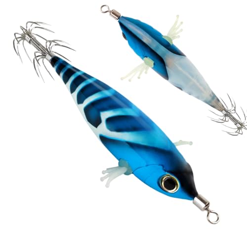 Weqizuerqi Köder Für Tintenfischangeln - Leuchtkörper Köder | Kompakte Fluoreszierende Angelköder Für Einsteiger Und Angler von Weqizuerqi