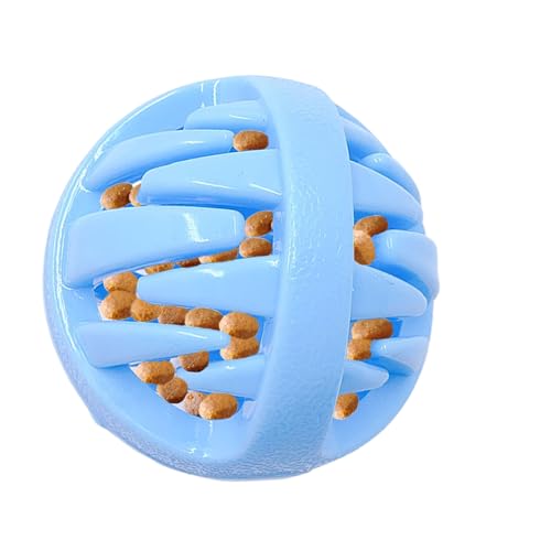 Weqizuerqi Leckerli-Puzzle für Hunde, mit Lebensmittelspender, um sie zu beschäftigen, geistig stimulierender Kauball für Gehirnstimulation, Zahntraining, Spielen drinnen und draußen von Weqizuerqi