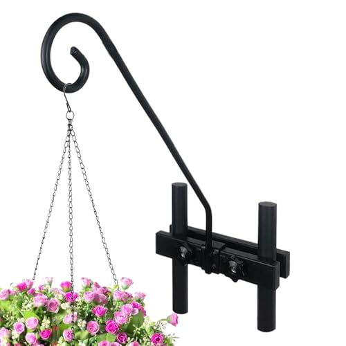 Weqizuerqi Pflanzenaufhänger für den Außenbereich, robuste Mehrzweck-Zaunaufhänger, Outdoor-Dekoration, Gartentöpfe, Pflanzgefäß, Zubehör für Hinterhof, Bauernhof, Weg, Auffahrt, Terrasse von Weqizuerqi