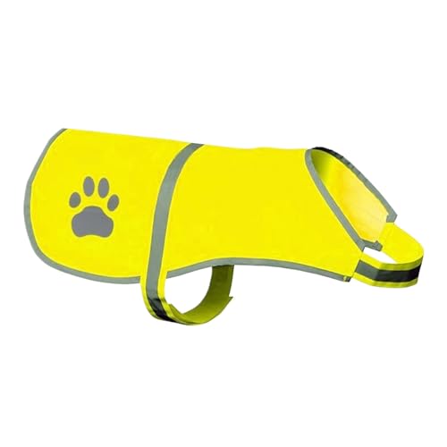 Weqizuerqi Reflektierende Hundweste, Orangenhundweste - Reflektierende Hundeschutzweste | Leichte Haustierkleidung für kleine mittelgroße Rassen Service Training Wanderjagd von Weqizuerqi