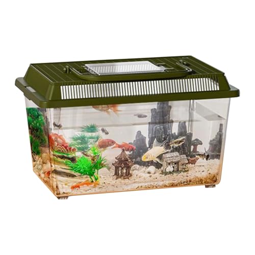 Weqizuerqi Reptile Keeper – Reptilien-Futterbox Vogelspinne – Transparente tragbare Futterbox Lebensraum Schlüpfen Träger für Zuhause, Skorpion & Einsiedler von Weqizuerqi