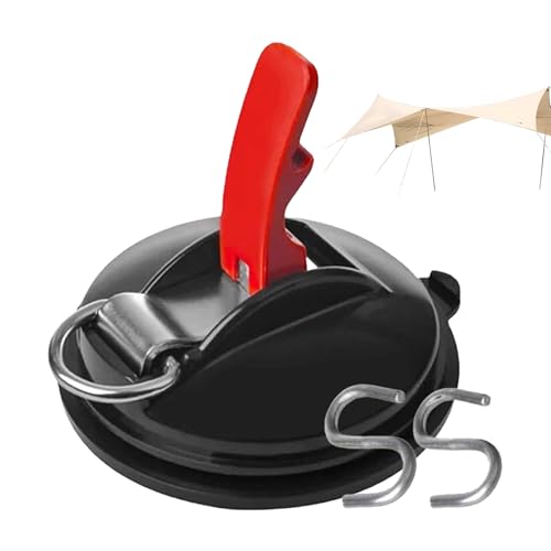 Weqizuerqi Robuste Vakuum-Saugnäpfe, Saugnapf-Spanngurte mit Sicherungshaken, keine gelochten Spannclips für Küche, Badezimmer, Toilette, Autoreisen, und Camping von Weqizuerqi