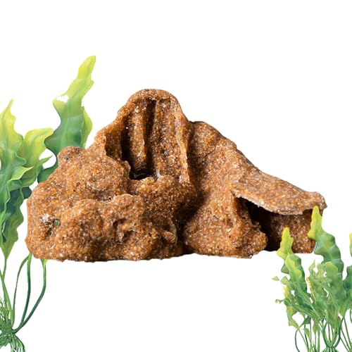 Weqizuerqi Schlangenhöhle | Reptilienhöhle Aquarium Dekorationen für Fische – Multifunktionaler Harz-Selenbereich Kleine dekorative Aquarium-Dekoration für Bartagamen Krabbe Schildkröte von Weqizuerqi