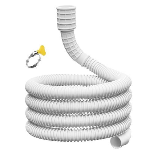 Weqizuerqi Schlauch für Luftentfeuchter-Abfluss – auslaufsicheres Abflussrohr mit schneidbarem Gummi-Adapter, Luftentfeuchterschlauch, Ersatz für Gartenwasserhähne, Waschmaschine von Weqizuerqi