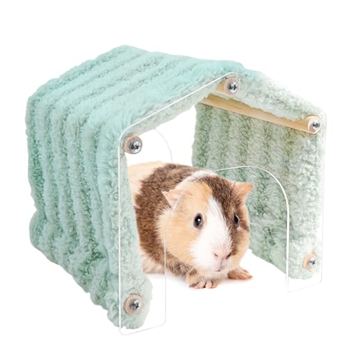 Weqizuerqi Tierversteck Tunnel – Kleintiertunnel Haustierversteck mit Tür | Innen Außen Käfig Weiches Plüschhaus, platzsparende Lebensraumdekoration für Chinchilla, Hamster, Häschen Weqizuerqi Tierversteck Tunnel – Kleintiertunnel Haustierversteck mit Tür | Innen Außen Käfig Weiches Plüschhaus, platzsparende Lebensraumdekoration für Chinchilla, Hamster, Häschen von Weqizuerqi