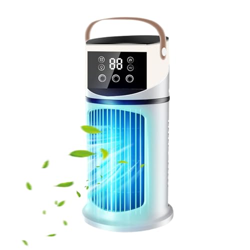Weqizuerqi Tragbarer Luftkühler - Klimagerät Ventilator Raumklimagerät | 640ml Wassertank Kühlgerät Mit LED Licht Für Erwachsene Kinder Zuhause Camping Terrasse Weqizuerqi Tragbarer Luftkühler - Klimagerät Ventilator Raumklimagerät | 640ml Wassertank Kühlgerät Mit LED Licht Für Erwachsene Kinder Zuhause Camping Terrasse von Weqizuerqi