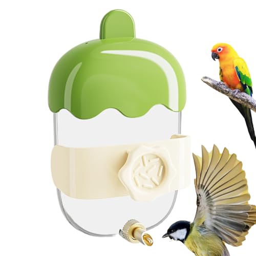 Weqizuerqi Vogelbewässerung für Käfig, automatischer Wasserspender für Vögel, tropfsichere Papageienbewässerung, Käfigzubehör für Finken, Nymphensittiche, Lovebirds Kanarienvögel Weqizuerqi Vogelbewässerung für Käfig, automatischer Wasserspender für Vögel, tropfsichere Papageienbewässerung, Käfigzubehör für Finken, Nymphensittiche, Lovebirds Kanarienvögel von Weqizuerqi