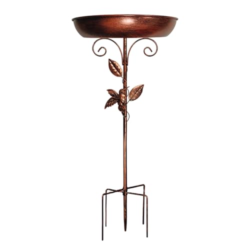 Weqizuerqi Vogeltränke – Vogeltränke Schüssel & Wasserspender | Vintage-Vogeltränke Dekoration für Teich, Vogelbeobachtung, Balkon, Bauernhaus, Hinterhof, Outdoor, Terrasse von Weqizuerqi