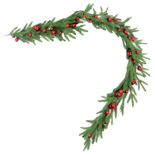 Weqizuerqi Weihnachtskränze für Haustür, Tannenzweige Türkranz Raumdekoration, Weihnachtsdekorationen Girlande für Kamin, Baum, Erntedankfest, Tisch, Innenbereich, Bauernhaus, Hof, Terrasse, Garten von Weqizuerqi