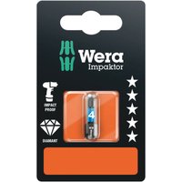 840/1 imp dc Impaktor Bits sb SiS Sechskant-Bit 4 mm Werkzeugstahl legiert, diamantbeschichtet - Wera von Wera