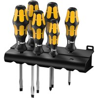 Wera - 932 S/6 Schraubendrehersatz Kraftform Der Schraubmeißel + Rack, 6-teilig von Wera