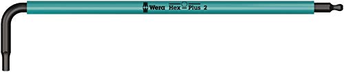 Wera 950 SPKL Winkelschlüssel Multicolour, metrisch, BlackLaser, Hex-Plus, 2.0 mm. grün, Wera 05022602001 von Wera
