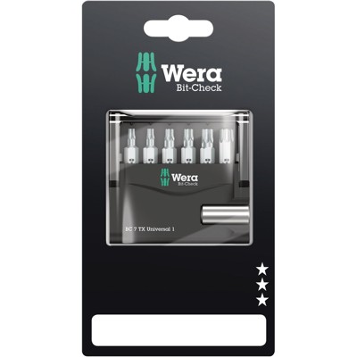 Bit-Check 7 TX Universal 1 SB, 7-teilig von Wera