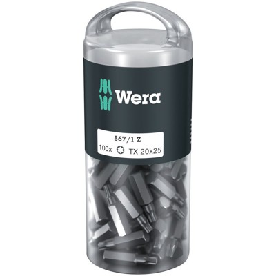 Bit für TORX® 867/1 TORX DIY, TX 20 x 25mm, 100-er Pack von Wera