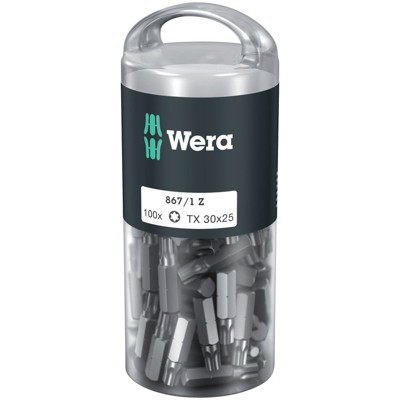 Bit für TORX® 867/1 TORX DIY, TX 30 x 25mm, 100-er Pack von Wera