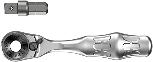 Wera 8001 A Bit-Ratsche 1/4 Zoll SB mit 1/4 Zoll-Antrieb, 2-teilig, 05073230001 von Wera
