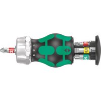 WERA Magazin-Schraubendreherhalter mit 1/4 Zoll Bits mit Ratsche und Magnet, Typ: 1 von Wera