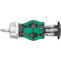 WERA Magazin-Schraubendreherhalter mit 1/4 Zoll Bits mit Ratsche und Magnet, Typ: 3 von Wera